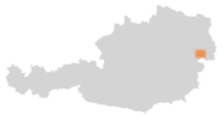 Bezirk Eisenstadt-Umgebung auf der Österreichkarte