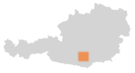 Bezirk Sankt Veit an der Glan auf der Österreichkarte